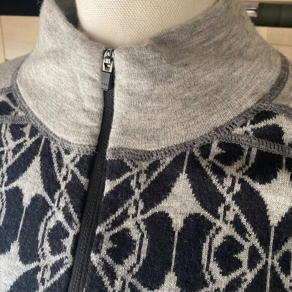 Title Nine Super Power Merino Wool Sweater Dress Mock Neck Long Sleeve XL gray - Picture 6 of 13